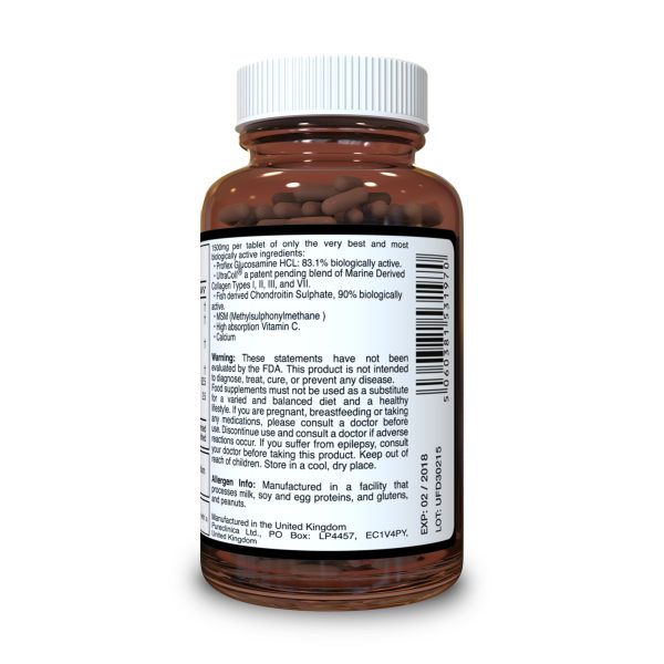 UltraFlex Diamond - 180 Tabletten x 1500mg Glucosamin, Chondroitin, Kollagen, Vitamin C und Kalzium Mode – Bild 2