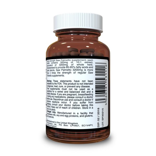Saw Palmetto 3200mg x 90 tablets - High Potency Im Angebot – Bild 2