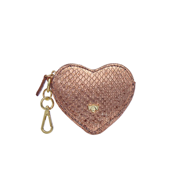 Schluesselanhaenger - Heartbeat - rosa-metallic Schlange Online-Verkauf