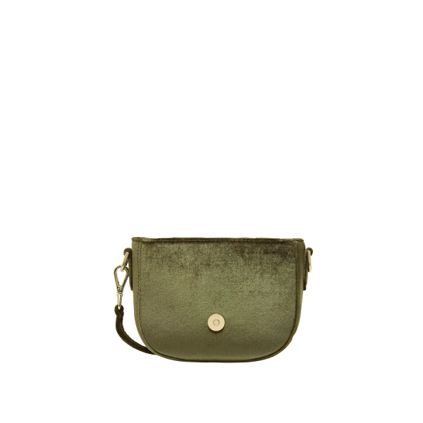 Taschenkoerper Mini Me - gruen Samt Schn?ppchen