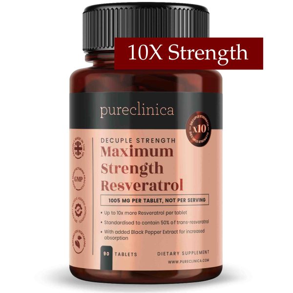 Resveratrol 1000 mg x 90 Tabletten - 50% Trans-Resveratrol - Hohe Absorptionsrate Rabatt